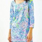 Lilly Pulitzer BEACON DRESS All Together Now Knit Blue Pink Lilac S Photo 0