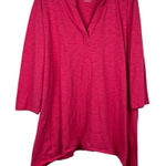 Chico's Chico’s Pink Notch V-neck 3/4 Sleeve Tunic Top 4 XXL Photo 0