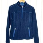Overland Wool Pullover 1/4 Zip Sweater 797 Blue Size M Photo 0