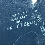 Justin Boots JUSTIN Gray Wash Leather Embroidered Square Toe Pull On Western Boots, Size 9B Photo 10