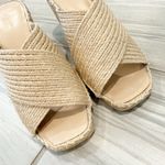 Vince Gaelan Jute Wedge Espadrille Heeled Sandals in Tan Beige Vacation Size 8 Photo 2
