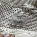 Aerie  cream waffle knit sweater size medium Photo 2