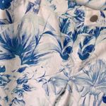 Chico's 16 Denim Jeans Plus Girlfriend Ankle 3 Pants Boho Palm Resort White blue Photo 5