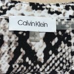 Calvin Klein Women’s snake skin print button down blouse workwear business wear Photo 4