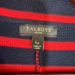 Talbots Striped Large Petite Double-Breasted Jacket Nautical Preppy Twee Posh Photo 5