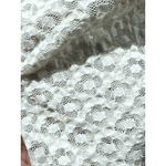 Free People Ivory Lace Tunic Top M Cotton Blend Womens Boho Sheer Short Sleeve Photo 12