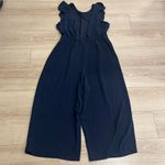 J.Crew NWT  Navy Blue Sleeveless Ruffle Crepe Jumpsuit Size 16 Photo 3