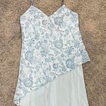 Valerie Stevens Y2K  Floral Sheet Slip Asymmetrical Mini Dress Photo 0