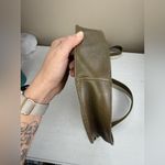 Madewell  The Transport Saddlebag Leather Crossbody Bag Tundra Olive Green Photo 12