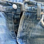 Edwin Denim Cai classic Straight High‎ Waist Non stretch Ripped Jeans size 26 Blue Photo 13