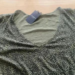 Lucky Brand 🆕Lucky🍀Brand Olive Leopard Print Babydoll Top🆕 Photo 4