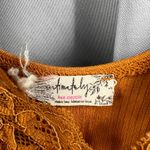 Free People  Intimately Lace Ribbed Bodysuit Burnt Orange Size Small Y2K Photo 4