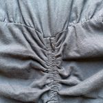 Veronica Beard Jeans Cotton Ruched Ruffle Hem Short Sleeves Black Dress Size M Photo 8