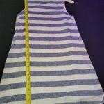 Beach Lunch Lounge Womens White & Blue Linen Sleeveless Knee Length Dress Size S Photo 13