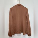 L'Academie  V-Neck Quarter Button Long Sleeve Blouse Photo 5