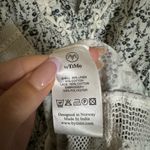 By Timo Floral Boho Embroidered Poplin Midi Dress Sz Medium Crochet Lace Trim Blue Photo 4