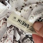 SheIn two piece strapless bandeau bikini snakeskin animal print white medium Photo 5