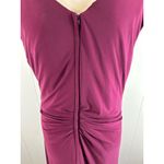 La Femme  Dark Berry Ruched Jersey Sheath Gown. Size 18. NWOT Photo 8