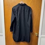 Frank & Eileen  Mary Shirtdress Famous Denim Distressed Dress Black Large Photo 8