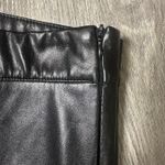 Princess Polly  Black Faux Leather Flare Leg Pants Photo 4