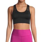 Avia Womens Seamless Sports Bra Size Small 4-6 Minimum Support Pads Black New Photo 3