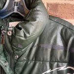 A New Day NFL Philadelphia Eagles Green Faux Leather Puffer Jacket Photo 3