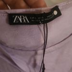 ZARA Women's Light Purple Ruched Sleeveless Top Size L Photo 1