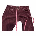 CAbi  Burgundy Corduroy Pants Women’s Size 8 Straight Leg Jeans Photo 3