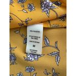 West Kei West‎ Kei Mustard Floral Tie-Front Blouse Size M Photo 7