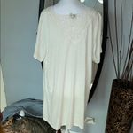 LOGO By Lori Goldstein .   Elegant Cream Women's Top Photo 3