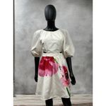 EXPRESS NWOT‎  Floral Puff Sleeve Cutout Mini Dress Sz XS Photo 1