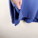 Athleta Womens Size Small Blue Long Sleeve Sweatshirt Thumbholes Split Hem Soft Photo 2