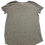 Michael Kors Gray T-Shirts Lace Up Short Sleeve Casual Photo 3