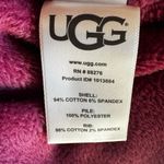 UGG  Trendy Burgundy Long Sleeves Front Zip Up High Low Sweatshirt SZ XS # 2365 Photo 8