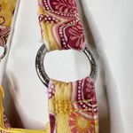 Vera Bradley  Lisa B Bali Slim Hobo Bag Purse Yellow Gold Pink Floral Photo 3