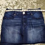G by Guess  Blue Distressed Denim Mini Skirt Size: L Photo 2