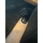 ATM Anthony Thomas Melillo Shirt Women XL Black Crew Neck Short Sleeve Tee Photo 6