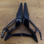 Emporio Armani Black Patent Leather Strappy Italian Made High Heels Size 37.5 Photo 4