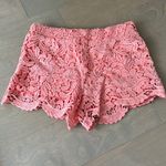 Forever 21 Pink crochet shorts high waisted size XS Photo 0