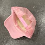 Pink Trucker Hat with Green Text Photo 2