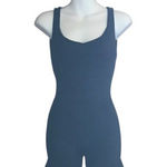 Buffbunny Collection Buff Bunny Navy and Black Heathered Romper Photo 0