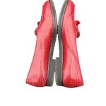 Bottega Veneta Made In Italy Red Leather Loafers Flats Tassle Shoes Size 37 (US Photo 4