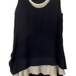 Anthropologie Papillon navy tiered layered tank dress size large Photo 0
