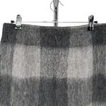 Talbots  Petites Wool Blend Buffalo Plaid Grey Mini Skirt Gray size 4P Photo 4