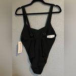 Athleta NWT  Hermosa One Piece Swimsuit Size S Black Photo 8