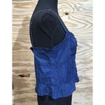 American Eagle  Babydoll Cami Smocked Women's Size Medium Blue Lace Trim Tank Top Photo 9