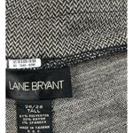 Lane Bryant  Wide Leg Pull On Herringbone Pants Women's Plus Size 26/28 Tall High Photo 6