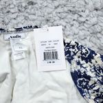 ANDIE  Swim x Faherty Bikini Bottom Size XL Blue Cream Swimsuit Island Batik Photo 6