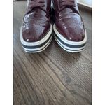 Prada  Women’s Derby Red Leather Morgue Shoes 38.5 US Sz 8 Photo 11