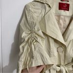 Pearl women’s trench coat 3/4 length sleeve size xs Yellow Photo 8